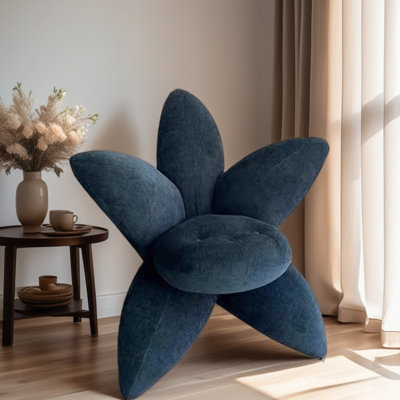 Luxury Creative Flower-shaped Leisure Chair. by Rosdorf Park