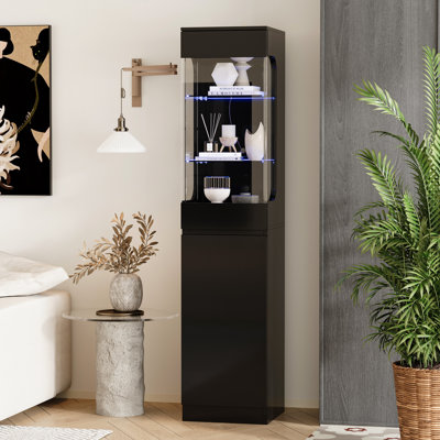 3-Tier Display Cabinet With Adjustable Lights by Dakota Fields