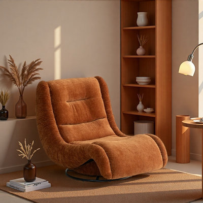 Leisure Single Fabric Rocking Chair for Relaxing.