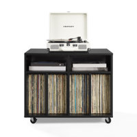 Carlo Rolling Record Storage Console by Ebern Designs
