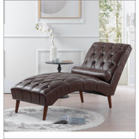 Upholstered Chaise Lounge by Ebern Designs