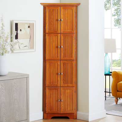 Accent Cabinet, Corner Kitchen Pantry Storage Cabinet With Shelves by Red Barrel Studio