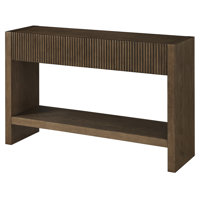 Manzanita 48" Wide Rectangular Console Table in Brown Oak Veneer by Latitude Run