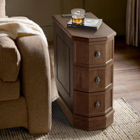 Bedside Table With Charging Station by Red Barrel Studio