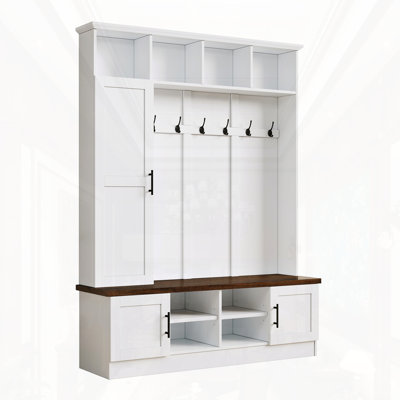 3-In-1 Hall Tree With 6 Hooks by One Allium Way