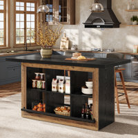 Kitchen Island with Storage by Winston Porter