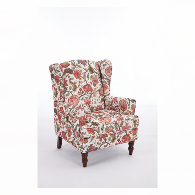 Accent Chair with Retro Wood Legs by George Oliver