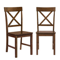 Solid Wood Side Chair Dining Chair (set Of 2) by Ophelia & Co.