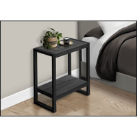 Accent Table, Side, End, Nightstand, Lamp, Laminate, Metal, Industrial by 17 Stories