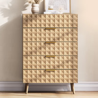 Multi-use 5-drawer Dresser Organizer - Chest Of Drawers Dresser For Bedroom, Office Supplies, Entryway Organizer Or Nursery Storage by George Oliver