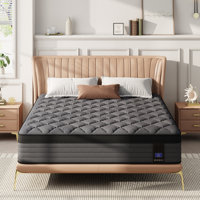 Boxed Memory Foam Cooling Medium Hybrid Mattress with CertiPUR-US, OEKO-TEX Certified by Alwyn Home