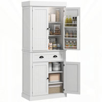 71" Kitchen Pantry Cabinet With Motion Sensor Light by Latitude Run