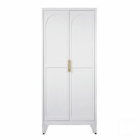 Versatile Storage Cabinet with Doors and Adjustable Shelves, for Organizing Home or Office Spaces, Suitable for Various Settings