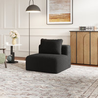 Modern Plush-upholstered Accent Sofa by Ebern Designs