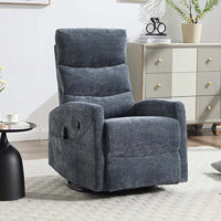 Heat Massage Manual Recliner Chair with Rocker and Swivel by Ebern Designs