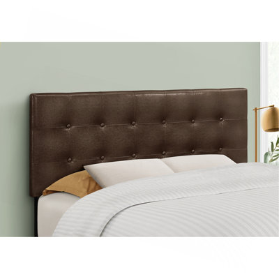 Bed, Headboard Only, Bedroom, Upholstered, Leather Look, Transitional by Latitude Run