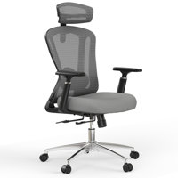 Mesh Office Chair With 3D Armrests And Adjustable Headrest