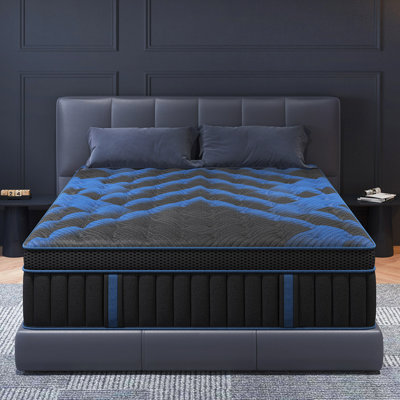 Medium-Firm Hybrid Mattress With Cooling Gel Memory Foam And Pocket Springs, Bed-In-A-Box