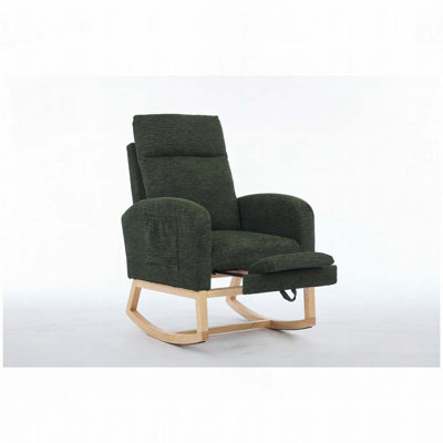 Rocking Chair with Solid Wood Legs