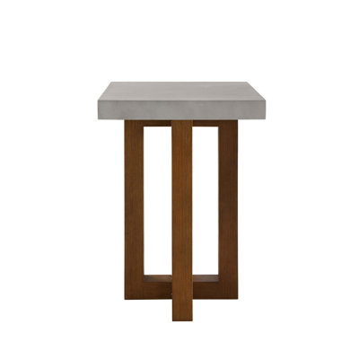Keven Faux Concrete Top & End Table by 17 Stories