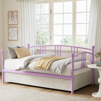 Purple Twin Bed Frame by Ebern Designs