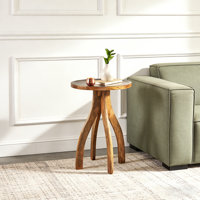 Circular coffee table side table tray tabletop by Dakota Fields
