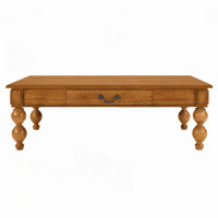 Rectangular Wooden Coffee Table with Storage Drawer by Red Barrel Studio