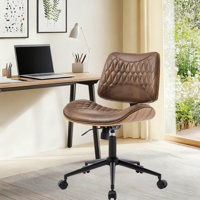 Modern Ergonomicleather Office Chairwith Armless Design And Rocking Back by George Oliver