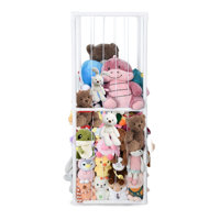 Stuffed Animal Storage Pvc Plush Organizer Shelf Plush Stuffed Animal Holder Standing Kids Toy Storage Cage With Elastic Band For Nursery Play Room Be by Isabelle & Max