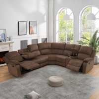 Breathable Living Room 3-Piece Recliner Sofa Set