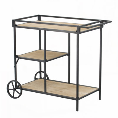 Metal Bar Cart by 17 Stories