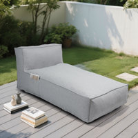 70.9"D X 35.4" W Outdoor Chaise Lounge Chair Patio Lounge Sofa by Ebern Designs