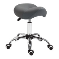Ergonomic Rolling Saddle Stool Height Adjustable Hydraulic Swivel Drafting Salon Chair by Inbox Zero