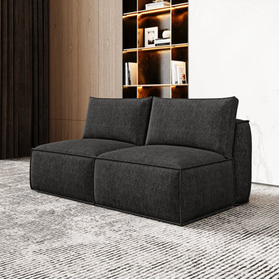 Chenille Modular Sofa Sectional Sofa - Armless Sofa