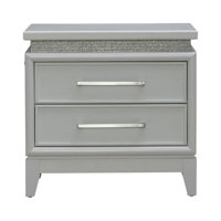 Oxford Nightstand W/ Lights And Charging Station