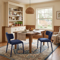 Comfy Cushioned Dining Chair Modern Kitchen Chair With Linen Fabric & Stable Metal Legs For Dining Room, Kitchen by Latitude Run