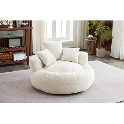 Ultra Soft Chenille Cover Foam Bean Bag Chair for Adults and Teens, Perfect for Indoor and Outdoor Relaxation by Trule