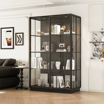 Display Cabinet With Glass And Lights by Latitude Run