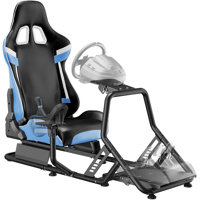 Racing Simulator Cockpit with Seat, Formula and GT Sim Racing Cockpit Compatible with Fanatec, Thrustmaster, Logitech, Moza Racing Games on PS5, PS4, by Orren Ellis