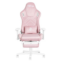 Velvet Gaming Chair - Pink by Everly Quinn