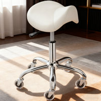 Saddle Stool with High-Density Sponge Cushion, Stable Stricture, Easy Assembly by Latitude Run