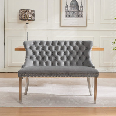 Velvet Double Dining Loveseat Bench by Mercer41