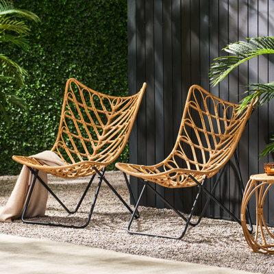 2 Chairs , Outdoor - Brown Look , Of (design by World Menagerie