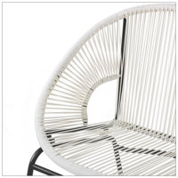 CONDESSA OUTDOOR PATIO WICKER LOVESEAT With Modern Hammock Weave And Durable Frame by Dakota Fields