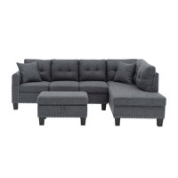 Camden Power Sectional Sofa With Storage Ottoman by Ebern Designs