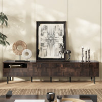 78" Mid Century Modern TV Stand For 65+" Tvs, TV Console With Storage Cabinets For Living Room, Entertainment Center Storage by 17 Stories