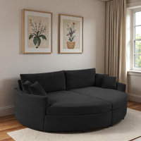 Oversized Double Chaise Lounge Sofa With Deep Seat And Usb Ports by Latitude Run
