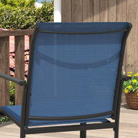 Outdoor Stackable Textilene Dining Chair by Ebern Designs