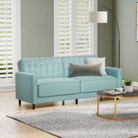 81.9" Wide Modern Luxury Convertible Sleeper Sofa With Tufted Back by Lark Manor