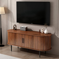 TV Stand With Storage Compartment And Sliding Door, Modern TV Console Table, Tv Cabinet by George Oliver